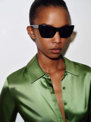 Raya Fitted Silk Shirt