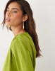 Batwing Maxi Dress In Lime