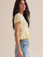 Lexie Pointelle Top