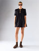 Glamorous Pleated Mini Dress In Black