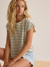Cressida Stripe Rib Raglan Top