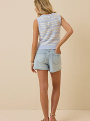 Terri Pointelle Stripe Tank
