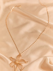 Open Floral Statement Necklace