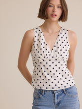 Brianna Dot Satin Tank
