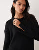 Miss Selfridge Knit Rib Cosy Mini Dress In Black