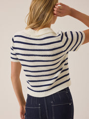 Bowie Stripe Knit Polo