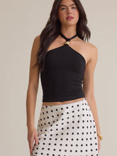 Maeve Polka Dot Satin Mini Skirt