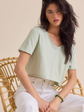 Vera Cropped Lace Tee