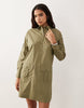 Lauren By Ralph Lauren Shirt Mini Day Dress In Khaki