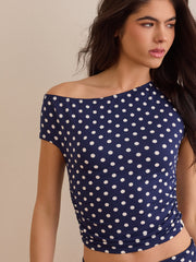 Fast Lane Polka Dot Top