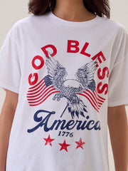 God Bless America Oversized Tee