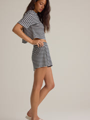 Nyra Stripe Relaxed Short