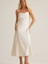 Olandria Satin Midi Dress