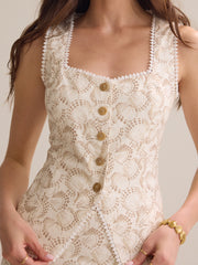 Adriel Button Front Shell Vest