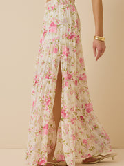 Kelsey Tiered Floral Maxi Skirt
