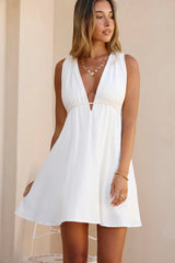 Spritz Of The Sun Mini Dress White