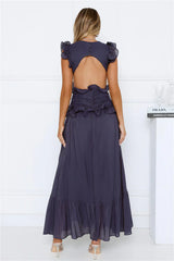 Evening Luxe Maxi Dress Navy