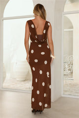 Viral Mode Maxi Dress Brown