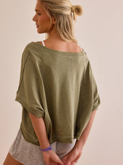 Catch Me Moving V-Neck Tee