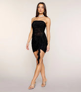 Sculpted Update Rhinestone Bodycon Mini Dress