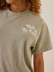 Walk By Faith Oversized Tee