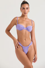 violet underwired bikini top