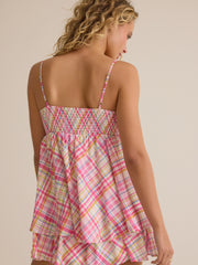 Juniper Plaid Romper