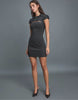 Stradivarius Tailored Mini Dress With Buttons In Dark Grey