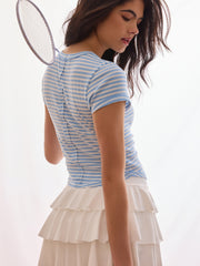 Balanced Stripe Baby Tee