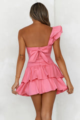EVY LUNA Ruffled Out Dress Pink