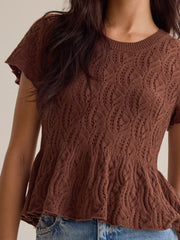 Lexie Pointelle Top