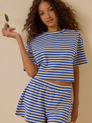 Nyra Stripe Relaxed Short
