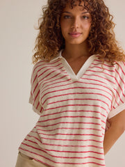 Miller Stripe Boxy Polo