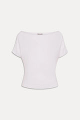 Montecito Boat Neck Knit Shirt - White
