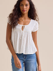 Amayah Smocked Babydoll Top