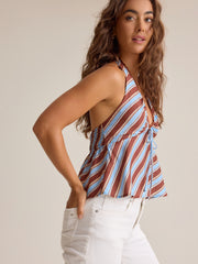 Mercer Stripe Halter Tank