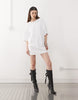 Noisy May Boxy T-Shirt Dress In White