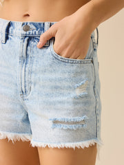 Galea High Rise Denim Shorts