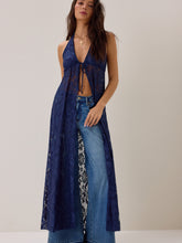Ivy Lace Halter Tie Front Kimono