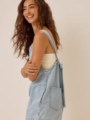 Riley Denim Halter Romper