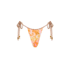 Micro Thong Tie Side Bikini Bottom - Wild Skies