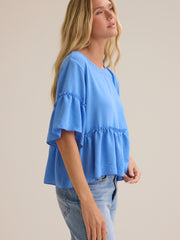 Jackie Ruffle Sleeve Top