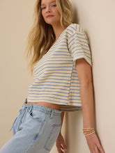 Scarlett V-Neck Striped Top