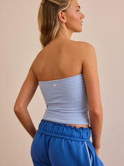 Courtside Crush Stripe Tube Top