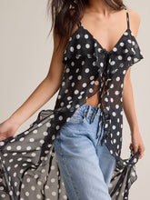 Cosette Tie Front Dot Kimono