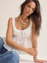 Caybrie Eyelet Tank Top