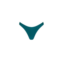 Gathered Deep V Thong Bikini Bottom - Laguna Haze