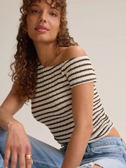 Rumi Asymmetrical Stripe Top