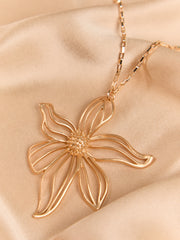 Open Floral Statement Necklace