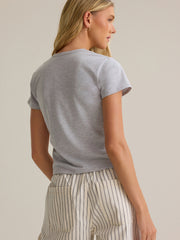 Alana V Neck Fitted Tee